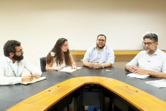 A Prefeitura de Paulínia se reuniu nesta terça-feira, 28, com representantes da Sabesp e do Governo do Estado de São Paulo para dar continuidade às tratativas sobre a qualidade do fornecimento de água na cidade. - Foto: PMP