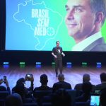 Entre os participantes de destaque esteve o senador Flávio Bolsonaro, apontado como pré-candidato à Presidência da República. Foto: Canal Flávio Bolsonaro