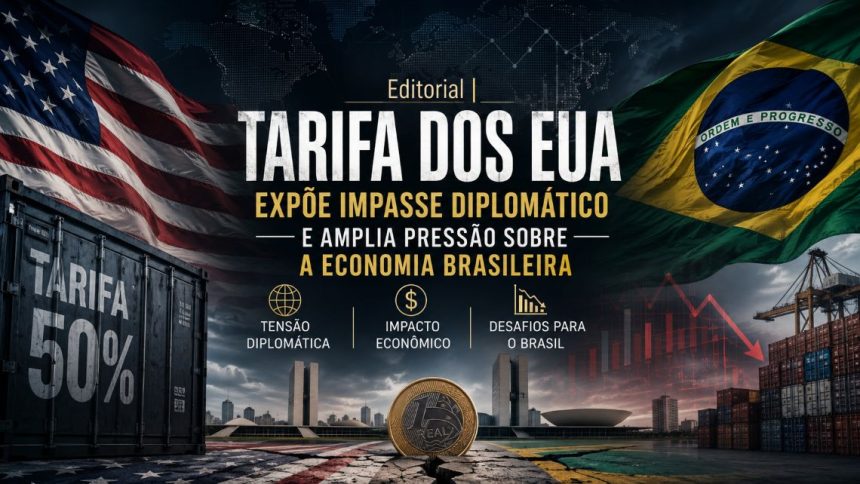 Editorial | Tarifa dos EUA expõe impasse diplomático e amplia pressão sobre a economia brasileira