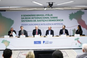 Presidente do STF abre seminário que discute desafios do uso da IA no Judiciário do Brasil e da Itália - Foto: Rosinei Coutinho/STF
